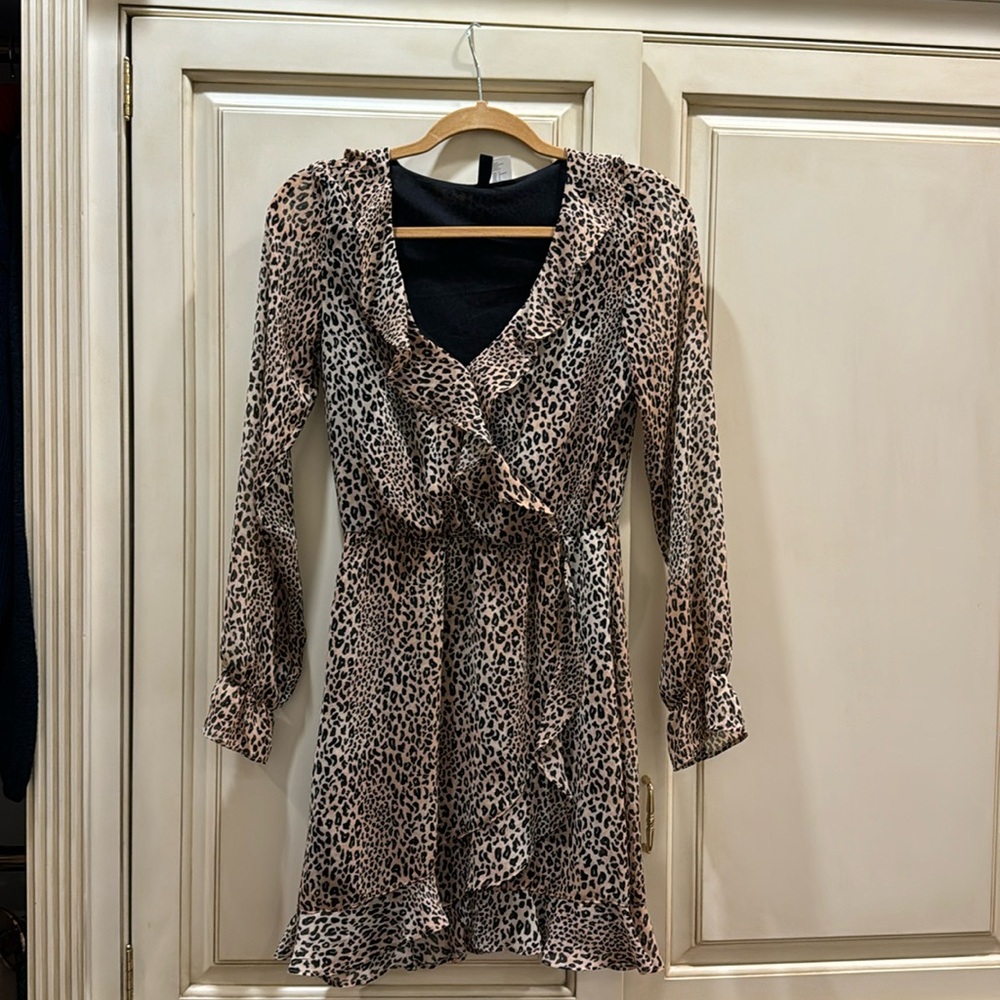 H&M dress , cheetah print , size 2